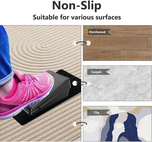 Evenpop Sewing Machine Pedal Mat 12.5x6 Inch Non Slip Pad Sewing Machine Mat Sewing Accessories Keep Pedal in Place Non Slip Mat for Reduce Vibration, Movement and Dampen Noise Easy to Clean in Saudi Arabia