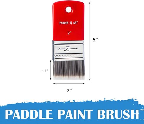 Falling in Art 3PCS Filbert Paddle Paint Brush Set, Scale Brush for Oil and Acrylic Paints(1 Inch,2 Inch,3Inch) in Kuwait