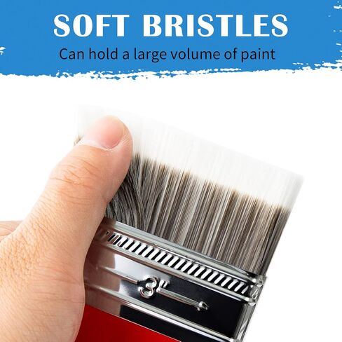 Falling in Art 3PCS Filbert Paddle Paint Brush Set, Scale Brush for Oil and Acrylic Paints(1 Inch,2 Inch,3Inch) in Kuwait
