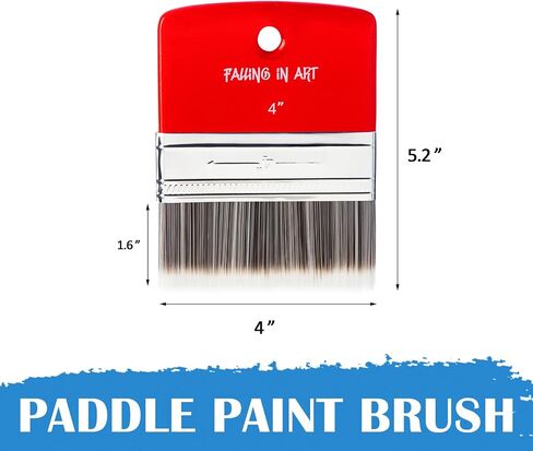 Falling in Art 3PCS Filbert Paddle Paint Brush Set, Scale Brush for Oil and Acrylic Paints(1 Inch,2 Inch,3Inch) in Kuwait