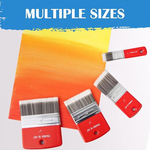Falling in Art 3PCS Filbert Paddle Paint Brush Set, Scale Brush for Oil and Acrylic Paints(1 Inch,2 Inch,3Inch) in Kuwait