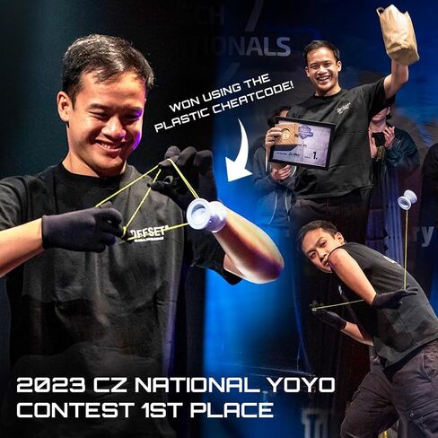 Cheatcode Yoyo من Brandon Vu - التبديل المستجيب إلى Yoyo غير المستجيب للأطفال والمراهقين والبالغين - Fingerspin Yoyo وPlastic Pro Yoyo - تعلم مهارات يويو الاحترافية - يو يو للبالغين من أوفست يويو in Kuwait