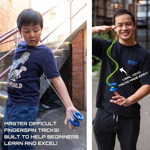 Cheatcode Yoyo من Brandon Vu - التبديل المستجيب إلى Yoyo غير المستجيب للأطفال والمراهقين والبالغين - Fingerspin Yoyo وPlastic Pro Yoyo - تعلم مهارات يويو الاحترافية - يو يو للبالغين من أوفست يويو in Kuwait
