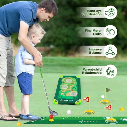 Liberry Kids Golf Clubs for 3 4 5 6 Years Old, Retractable Toddler Golf Set with Storage Bag, Outdoor Indoor Sports Christmas Toy for Boys Girls Birthday Gifts in Kuwait