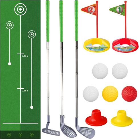 Liberry Kids Golf Clubs for 3 4 5 6 Years Old, Retractable Toddler Golf Set with Storage Bag, Outdoor Indoor Sports Christmas Toy for Boys Girls Birthday Gifts in Kuwait