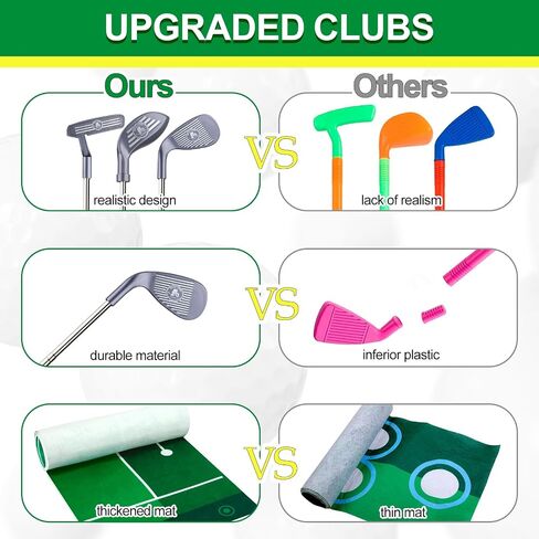 Liberry Kids Golf Clubs for 3 4 5 6 Years Old, Retractable Toddler Golf Set with Storage Bag, Outdoor Indoor Sports Christmas Toy for Boys Girls Birthday Gifts in Kuwait
