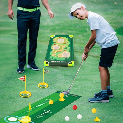 Liberry Kids Golf Clubs for 3 4 5 6 Years Old, Retractable Toddler Golf Set with Storage Bag, Outdoor Indoor Sports Christmas Toy for Boys Girls Birthday Gifts in Kuwait