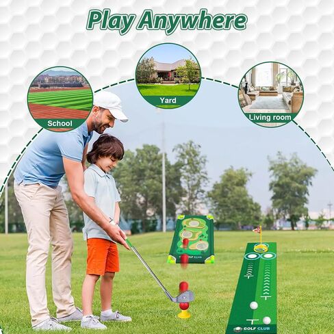 Liberry Kids Golf Clubs for 3 4 5 6 Years Old, Retractable Toddler Golf Set with Storage Bag, Outdoor Indoor Sports Christmas Toy for Boys Girls Birthday Gifts in Kuwait