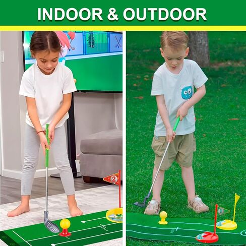 Liberry Kids Golf Clubs for 3 4 5 6 Years Old, Retractable Toddler Golf Set with Storage Bag, Outdoor Indoor Sports Christmas Toy for Boys Girls Birthday Gifts in Kuwait