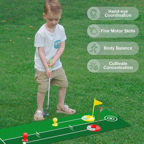 Liberry Kids Golf Clubs for 3 4 5 6 Years Old, Retractable Toddler Golf Set with Storage Bag, Outdoor Indoor Sports Christmas Toy for Boys Girls Birthday Gifts in Kuwait