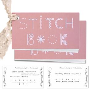 2Pcs Creative Mini Sewing Book, DIY Creative Mini Sewing Card Set, Elevate Your Sewing Skills, Learn A Variety of Sewing Techniques, Sewing Books for Embroidery and Sewing Enthusiasts