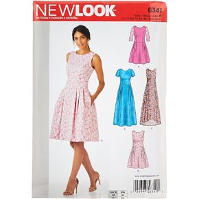 Simplicity New Look Patterns UN6341A Misses' Dress, A (6-8-10-12-14-16-18)
