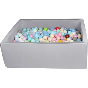 Foam Ball Pit for Kid, Kids Soft Ball Pit,Kiddie Balls PoolIdeal Gift Toys for Children, Rectangle, 40 Inch
