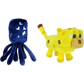 Creeper Plush,Baby Pig ，Baby Wolf，Spider,bat,Skeleton Shooter,Red Bull，sheepStuffed Animals Toys，Great Gift for Children and Fans.(8Pack)