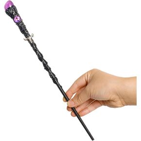 Rileryan Fine Handcrafted Amethyst Crystal Magic Wand Witch Wand Fairy Wand Wizard Wand Cosplay Magic Wand for Witches and Wizards, C