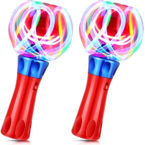 Hungdao 2-Piece Light Spinner Wand - Sensory Toys, Magic Ball, LED Orbiter for Party Favors
