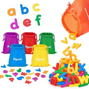Magnetic Letters, 312 Pieces Lowercase Alphabet Fridge Magnets, ABC Magnets for Toddlers Kids, Educational Learning Plastic Letters Set for Kindergarten Classroom