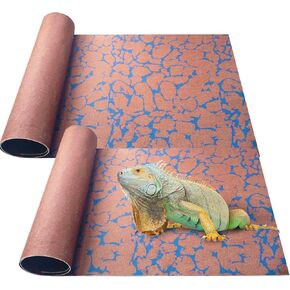 BNOSDM 2 PCS Reptile Carpet Mat Terrarium Liner Bedding Reptile Cage Mat Supplies for Tortoise Lizard Leopard Gecko Snake Chameleon 23.6’’ x 15.7’’