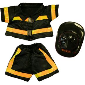 20031-Fireman Outfit with Helmet Clothes for 14" - 18" Stuffed Animals and Dolls