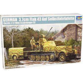 Trumpeter German 3.7cm Flak 43 auf Selbstfahrlafette (Sd.Kfz.7/2) Model Kit
