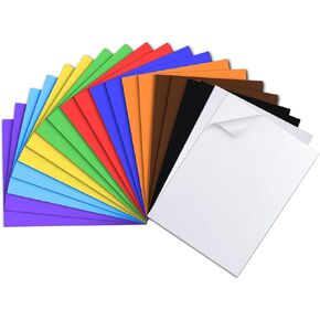 MEARCOOH 20-Pack Self Adhesive Foam Sheets, White 2mm Sticky Eva Foam Paper 6x9 Inch for 3D Crafts Cardmaking Classroom Scrapbooking