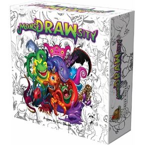 Deep Water Games MonsDRAWsity, Drawing Party Game Based on Verbal Description, Take Turns Describing & Drawing a Bizarre Monster - Be The Player Whose Drawing Most Closely Matches, 8+, 3-8 Players