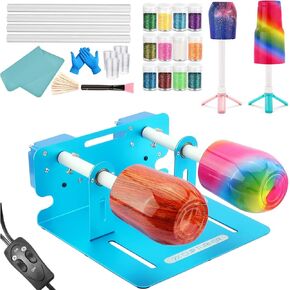 HXH Cup Turner for Crafts Tumbler,Electric Resin Mixer,Tumbler Cup Spinner,Glitter Powder,Epoxy Resin kit for Tumblers for Beginners with Foam