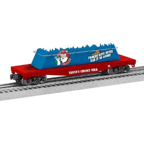 Lionel Santa's Choice Milk Carton Flatcar Car Toy Vehicle in Plastic