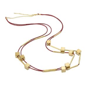 Dama Stile BKZ15 سلسلة بطن مطرزة بالخرز، إكسسوار للجسم قابل للتعديل للنساء والفتيات (عنابي)