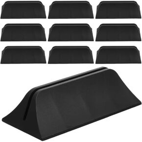 COHEALI Desk Partition Bracket Clip:10pcs Removable Desk Partition Clamp Freestanding Stand Base Plastic Shield Guard Clamp for Desktop Countertop Reception Black