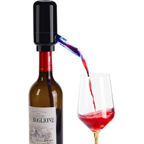 3-in-1 Electric Wine Aerator & Decanter Set with Stand Base - Automatic Pump Dispenser, Retractable Tube, and Built-in Pourer, Ideal Gift for Wine Lovers