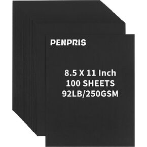 100 Sheets White Cardstock - 8.5 X 11 Inch 92lb/250gsm Heavy Weight Thick Card Stock Paper, Art Construction Paper for Printer, Cards Making, Invitations, Scrapbooking, DIY Crafts PAP19WH100