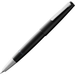 Lamy 2000 black - elegant Fountain Pen in robust fibreglass barrel - 14 ct. gold nib, partially platinum-plated - nib size F
