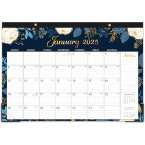 2025 Desk Calendar - Jan. 2025 - Dec. 2025, 12 Months Large Monthly Desk Calendar 2025, 17" x 12", Desk Pad, Large Ruled Blocks, To-do List & Notes, Best Desk/Wall Calendar for Planning or Organizing