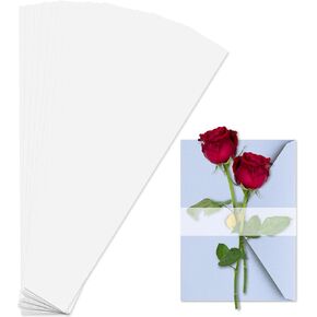 60 Pack Vellum Belly Bands,Vellum Jackets for 1.5 x 12 Invitations, Clear Wedding Invitation Belly Bands, Vellum Band for Envelopes Wraps Jackets Greeting Card, Christmas Card Gift