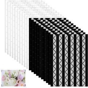 Bewudy 2040 Pcs Photo Corner Self Adhesive Photo Corner Stickers, Clear Photo Mounting Corners for Scrapbooking Photo Album Journal Diary(Transparent)