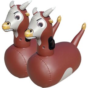 Hearthsong Hop N Go Inflatable Unicorn Riding Bouncy Hopping Toys for Kids Ages 5+ - Ride On Bouncer Animal Hopper Jumping Toys for Outdoor Games in Saudi Arabia