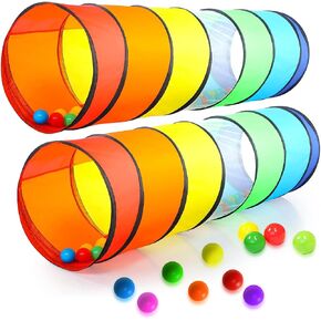 Kids Play Tunnel Set for Toddlers for Indoor and Outdoor Fun | Pop-Up Crawl Tunnel for Babies, Toddlers, and Pets | Easy to Set Up, Store, and Transport | Durable and Breathable in Kuwait