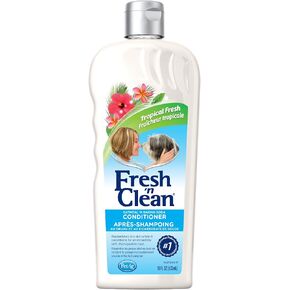 Pet-Ag Fresh ’n Clean Oatmeal ’n Baking Soda Conditioner, Tropical Fresh Scent - 18 oz - Gently Cleans, Soothes & Deodorizes Dogs with Vitamin E & Aloe Vera - Soap Free