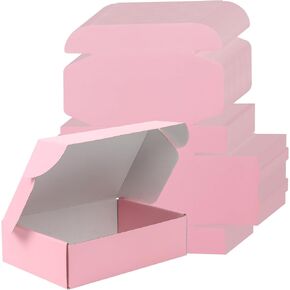 FORBFAN Christmas Shipping Boxes, 30 Pack 9x6x4 Christmas Mailer Boxes for Small Business, Small Christmas Boxes With Lids