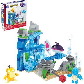 MEGA Pokémon Building Toys Set Aquatic Adventure with 319 Pieces, 2 Poseable Characters, for Kids