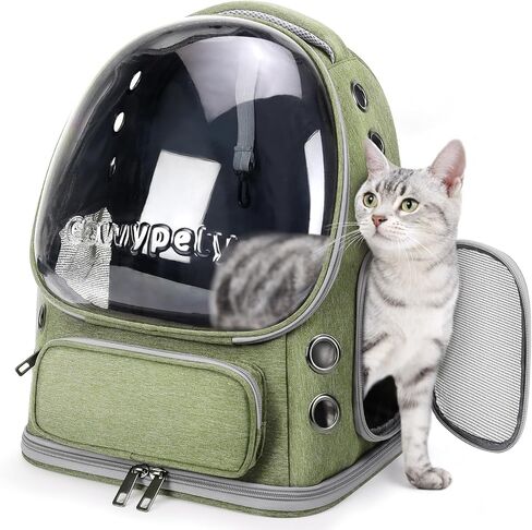 Cawypety Expandable Cat Backpack Large Space Cat Bubble Backpack Carrier in Kuwait