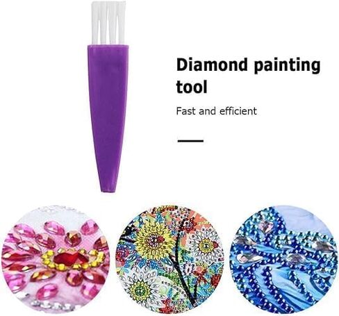 قطعتان من فرشاة حفر نقطة طلاء الماس الأرجواني، لوحة ألماس متينة للتنظيف، أداة تنظيف للرسم الماسي 5D، إكسسوارات حرفية فنية، مجموعات الطلاء حسب الأرقام، صناعة الفسيفساء in Kuwait