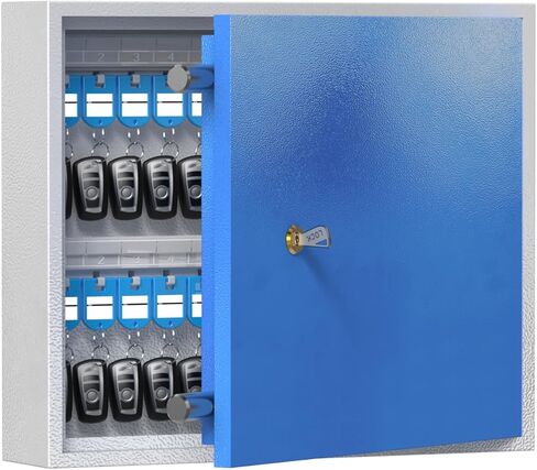 WeHere 40 مفتاح قفل على الحائط، أمان آمن لخزانة المفاتيح، صندوق قفل حامل المفاتيح مع ملصق بطاقة المفاتيح للمدرسة، الفنادق، المتجر، المكتب، الشركة، المنزل in Kuwait