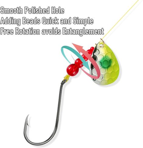Dr.Fish 50 Pack Stacked Fishing Beads Trout Beads Lure Making Supplies Walleye Rig Fishing Spinner Fishing Inline Spinner Salmon Eggs in Saudi Arabia