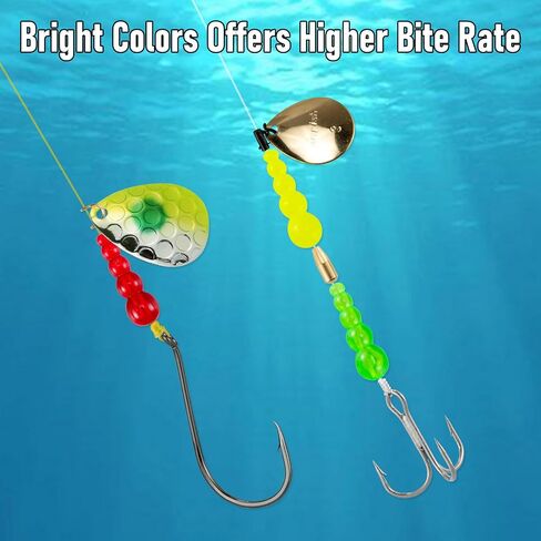 Dr.Fish 50 Pack Stacked Fishing Beads Trout Beads Lure Making Supplies Walleye Rig Fishing Spinner Fishing Inline Spinner Salmon Eggs in Saudi Arabia