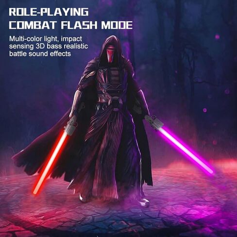 OSDUE Light Up Saber with Sound, 7 Colors Retractable Lightsaber for Kids, Boys Lightsaber Sword Toy Party Favor for Adult Kids Cosplay, Dress Up Party, Metroid and Warrior (1 Pcs) in Saudi Arabia