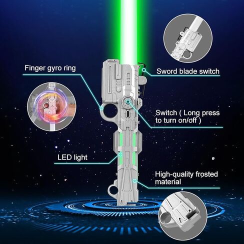 OSDUE Light Up Saber with Sound, 7 Colors Retractable Lightsaber for Kids, Boys Lightsaber Sword Toy Party Favor for Adult Kids Cosplay, Dress Up Party, Metroid and Warrior (1 Pcs) in Saudi Arabia