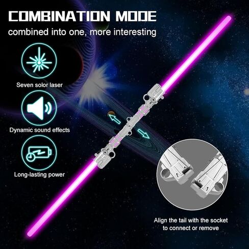 OSDUE Light Up Saber with Sound, 7 Colors Retractable Lightsaber for Kids, Boys Lightsaber Sword Toy Party Favor for Adult Kids Cosplay, Dress Up Party, Metroid and Warrior (1 Pcs) in Saudi Arabia