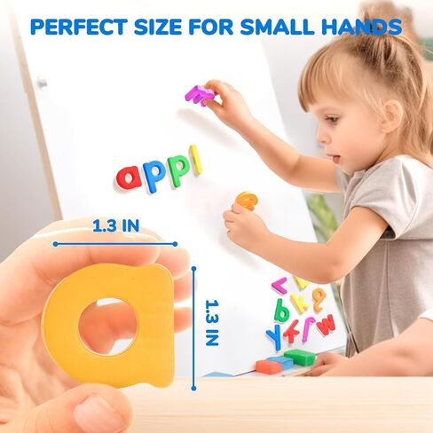 Magnetic Letters, 312 Pieces Lowercase Alphabet Fridge Magnets, ABC Magnets for Toddlers Kids, Educational Learning Plastic Letters Set for Kindergarten Classroom in Kuwait